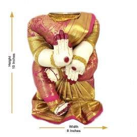 Ammvari Idol Pink and Gold Border (10 Inches)
